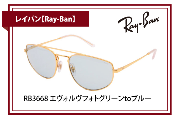 レイバン【Ray-Ban】RB3668 エヴォルヴフォトグリーンtoブルー